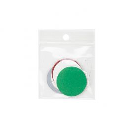 Sachet zip à transparence cristalline 75 microns avec trou pour suspension 5,1x5,1cm (100 pièces) [Z3R22]