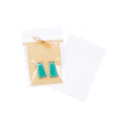 Sachet zip à transparence cristalline 100 microns 6,4x7,6cm (100 pièces) [Z4C2H3]