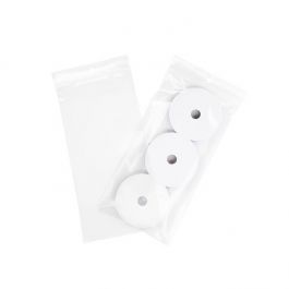 Sachet zip à transparence cristalline 100 microns avec trou pour suspension 10,2x20,3cm (100 pièces) [Z4R48]