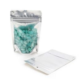 Doypack avec le dos doré 10.2 x 6 x 15.2cm (57 g) Trou Suspension Rond (100 Pièces) [ZBGG2H]