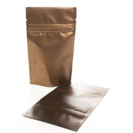 Doypack bronze métallisé 17.1 x 7.9 x 28.6cm (340 g) (100 Pièces) [ZBGM4BZ]