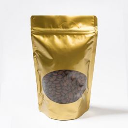 Doypack or avec fenêtre ovale 13 x 7.9 x 20.6 cm (113 g) (100 Pièces) [ZBGO3G]