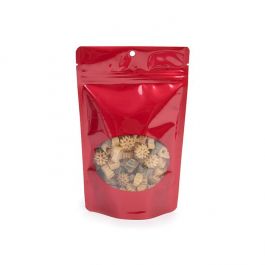 Pochettes doypack rouge 13 x 7,9 x 20,6 cm (100 pièces) [ZBGO3RH]