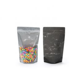 Stand up pouches rice paper/transparent 17x9x28.5 cm (100 pieces)