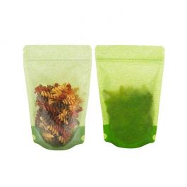 Stand up pouches rice paper/transparent 15x9x23 cm (100 pieces)