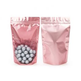 Doypack transparent/or rosé 17.1x8.9x28.6cm cm | 340 grammes (100 pièces) [ZBGRG4]