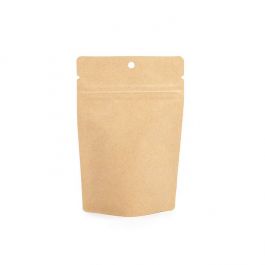 Pochettes doypack en kraft 10,2 x 6 x 15,2 cm avec trou de suspension (100 pièces) [ZBGSK2H].