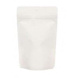 Doypack kraft blanc 8 x 5 x 13 cm (28 g) (100 pièces) [ZBGSK1W]