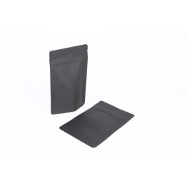 Doypack kraft noir 13x8x20,5cm | 113 gram (100 pièces) [ZBGSK3BK]
