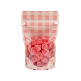 Doypack Transparent/Rose Pastel Plaid 13x7,9x20,6 cm (25 pièces) [ZBGSW3PP]