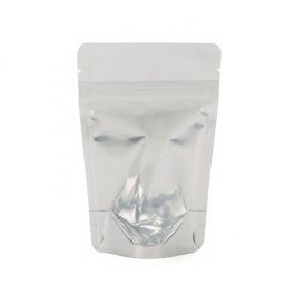 Sac à fermeture hermétique à font métallisé et dos blanc, 10.2 x 6 x 15.2 cm (57 g) (100 Pieces) [ZBGW2]