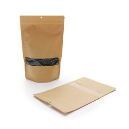 Doypack kraft 17.1 x 8.9 x 28.5 cm (340 g) Trou Suspension Rond (100 Pièces) [ZBGW4KH]