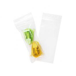 Sachet zip à transparence cristalline 7,6x17,8cm (100 pièces) [ZC37]