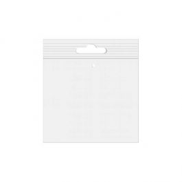 Sachet zip à transparence cristalline avec trou de suspension européen + trou d'aération 22,9x22,9cm (100 pièces) [ZE99V]