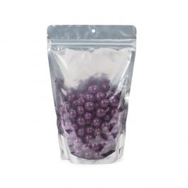 Pochettes doypack Argent 14,9 x 8,9 x 23,2 cm avec trou de suspension (100 pièces) [ZBGS7H]