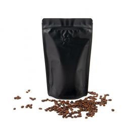 Pochettes doypack noires 17,1 x 8,9 x 28,6 cm avec valve (100 pièces) [ZBGM4MBV]