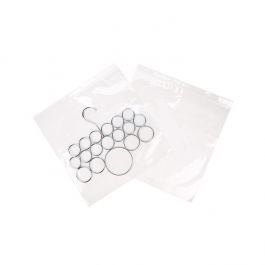 Sachet zip à transparence cristalline avec trou de suspension européen + trou d'aération 31,8x31,8cm (100 pièces) [ZR12HV]