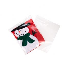 Sachet zip à transparence cristalline avec trou de suspension européen + trou d'aération 33x38,1cm (100 pièces) [ZR1315V]