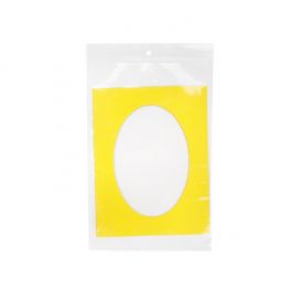 Sachet zip à transparence cristalline avec trou de suspension 15,2x22,9cm (100 pièces) [ZR69]